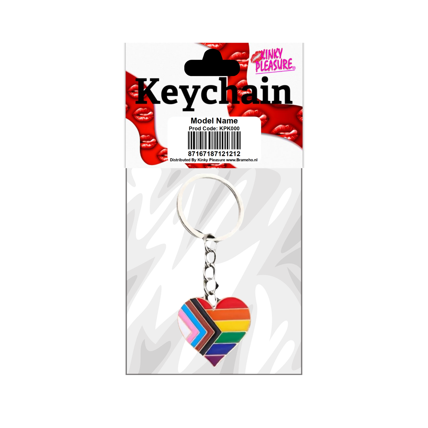 Kinky Pleasure - KPK017 - Keychain - LHBTQ+ Heart
