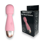 Power Escorts - BR315 - Mini Wand Massager De Luxe Pink - 11,6 Cm / 4.5 Inch Silicone