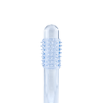 Power Escorts - BR338 - Textured Penis Sleeves – 2-Pack Clear Blue