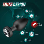 Power Escorts - T266 - Vibrating Plug – Rechargeable Silicone Black