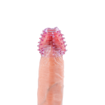 Power Escorts - BR339 - Textured Penis Sleeves – 2-Pack Pink Purple
