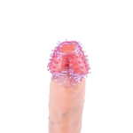 Power Escorts - BR339 - Textured Penis Sleeves – 2-Pack Pink Purple