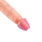 Power Escorts - BR339 - Textured Penis Sleeves – 2-Pack Pink Purple