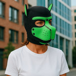 Kinky Pleasure - T216 - BDSM - Dog Mask - Green