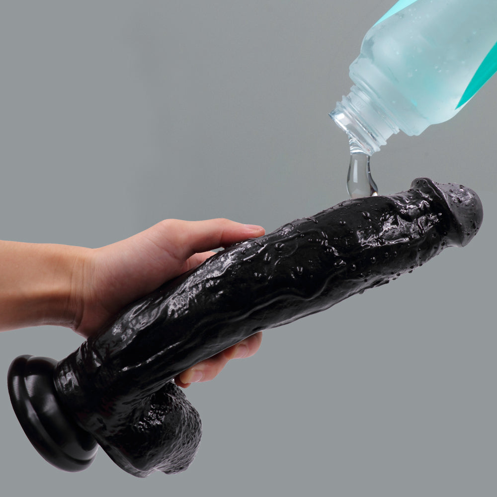 Power Escorts - BR229 Black - Monster John 10,9'' Mega Realistic Dildo 28 CM