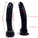 Power Escorts - BR231 Black - Monster John 12,2'' Mega Realistic Dildo 31 CM