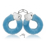 Power Escorts - BR206 - FurryCuffs - Hands – Blue, 28 cm