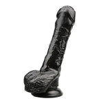 Power Escorts - BR154 Black - Rocket John 8,2'' Realistic Dildo - 8,2 Inch / 21 CM