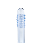 Power Escorts - BR338 - Textured Penis Sleeves – 2-Pack Clear Blue