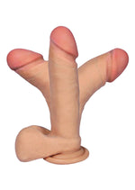 Boysoftoys Morfeusz Loveclonex Ultra Realistic Dildo - Cyber skin feels like real - Better then Silicone - 17,5 Cm Lenght and  thick - 21-00002 - Suction Cup - Wired Remote - Flesh