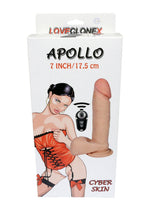Boysoftoys - 21-00005 - Apollo - Loveclonex - Ultra Realistic Vibrator - Cyber skin feels like real - Better then Silicone - 5-7 cm thick - Suction Cup - Wireless Remote - Rechargeable - Flesh - 7 inch / 17.5 cm