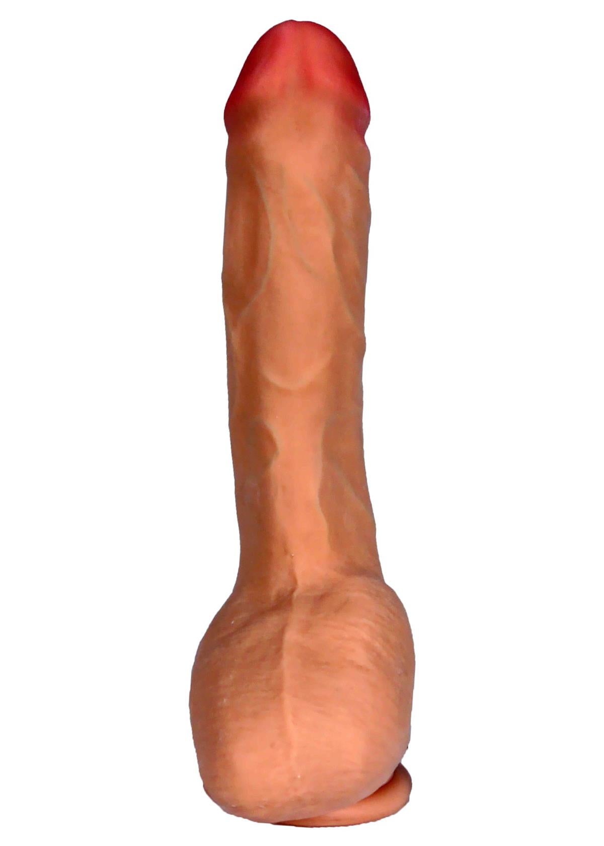 Boysoftoys - 21-00006 - Zeus - 9 inch/ 25 cm - Loveclonex - Ultra Realistic Vibrator - Cyber skin feels like real - 7 speed - Better then Silicone - 4,4 cm thick - Suction Cup - Rechargeable - Flesh