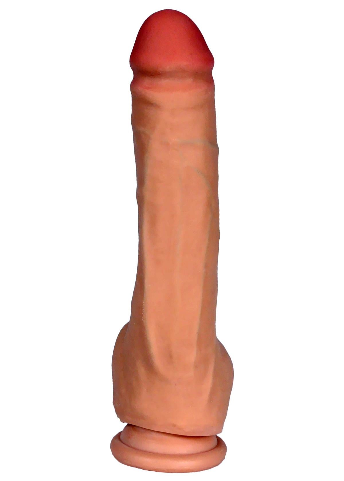 Boysoftoys - 21-00006 - Zeus - 9 inch/ 25 cm - Loveclonex - Ultra Realistic Vibrator - Cyber skin feels like real - 7 speed - Better then Silicone - 4,4 cm thick - Suction Cup - Rechargeable - Flesh