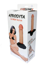 Boysoftoys - 21-00012 - AFRODYTA Strap On 6,5 inch / 16,5cm - Loveclonex - Ultra Realistic Strap on  - 21-00012 - Cyber skin feels like real - Better then Silicone - 3,5 cm thick - Flesh