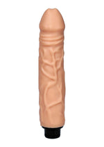 Boysoftoys 21-00018 - Eros Love clone X Realistic Vibrator - super flexible Cyberskin material - big size 20 cm  - 8 Inch - flesh colour - Fat boy 4 cm Dia