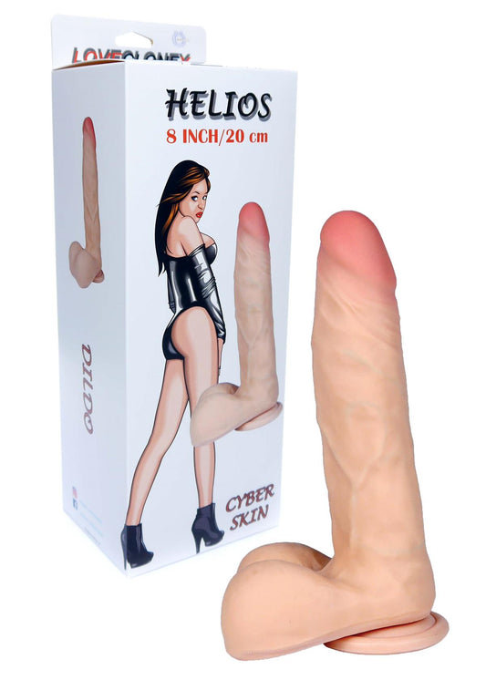 Bossoftoys - 21-00020 - Helios - Loveclonex - Ultra Realistic Dildo - Cyber skin feels like real - Better then Silicone - 4,8 cm thick - Suction Cup - Flesh - 8 inch / 23 cm