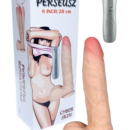 Boysoftoys Perseusz Loveclonex Ultra Realistic Vibrator - Cyber skin feels like real - Better then Silicone - 5-7 cm thick - Suction Cup - Wired Remote - 8 inch / 20 cm - 21-00023