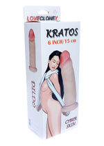 Boysoftoys Kratos Loveclonex Ultra Realistic Dildo - Cyber skin feels like real - 21-00032 - 4,8 cm thick - Suction Cup - 6 inch / 15 cm