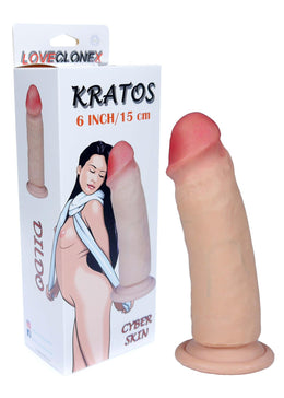 Boysoftoys Kratos Loveclonex Ultra Realistic Dildo - Cyber skin feels like real - 21-00032 - 4,8 cm thick - Suction Cup - 6 inch / 15 cm