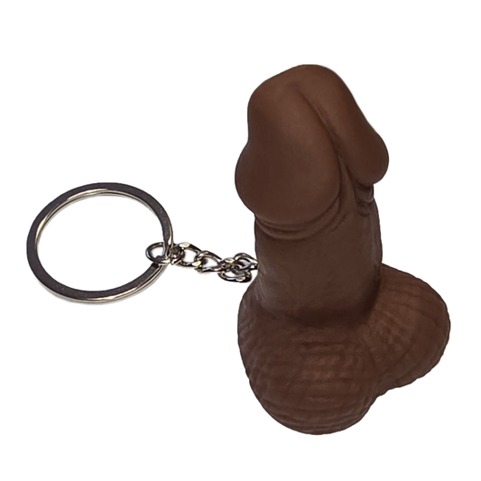 Kinky Pleasure - DS046 - Penis Keychain – Dark Brown Edition
