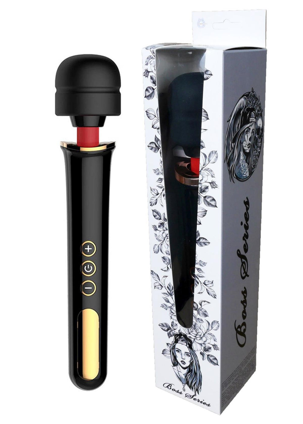 Bossoftoys Big Size Wand Massager - Vibrator - 30 CM - Black - 22-00012
