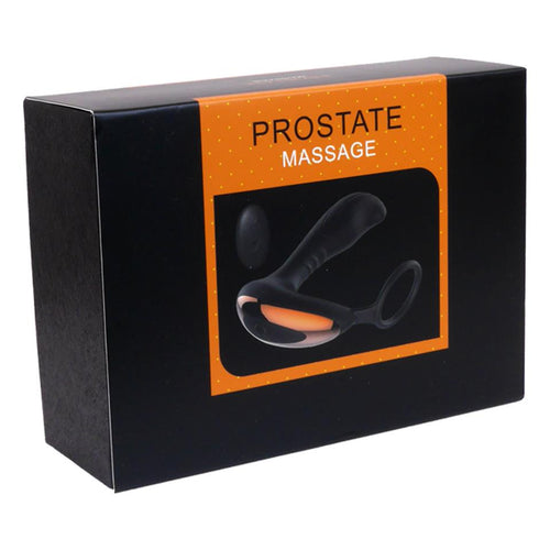Boysoftoys - 22-00015 - Prostate Stimulator - Remote control - 2 strong Motors - 10 Function - Rechargeable - Black  - very stylish black design box