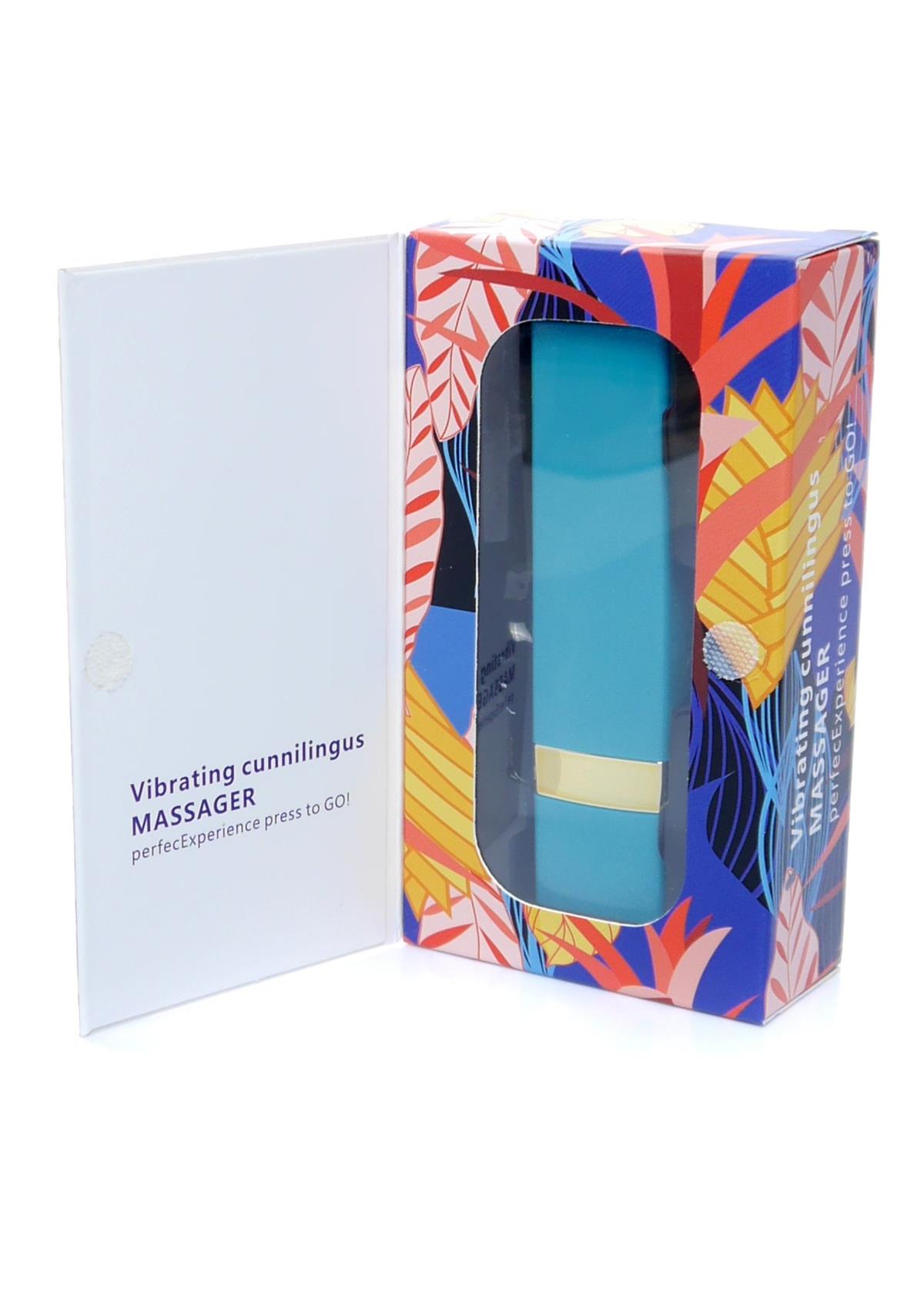 Bossoftoys - 22-00022 - Lipstick Vibrator - Rechargeable - Blue housing - Colour box