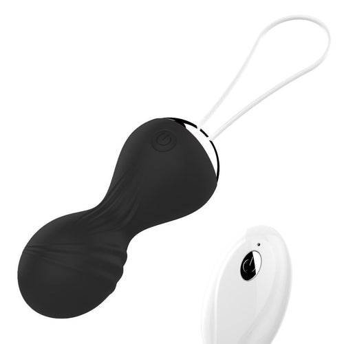 Boysoftoys - 22-00025 - Vibrating Kegel Balls - Silione - total length 8 cm -  dia 3/3,5 cm - 10 function Remote Control - Rechargeable- colour windowbox
