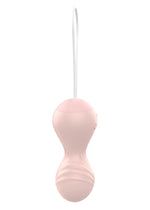 Boysoftoys - 22-00026 - Vibrating Kegel Balls - Silicone - flesh colour - total length 8 cm -  dia 3/3,5 cm - 10 function Remote Control - Rechargeable - colour windowbox