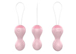 Boysoftoys - 22-00026 - Vibrating Kegel Balls - Silicone - flesh colour - total length 8 cm -  dia 3/3,5 cm - 10 function Remote Control - Rechargeable - colour windowbox
