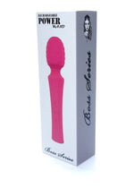 Boysoftoys - 22-00031 - Power wand Massager - Rechargeable - Silicone - 10 Function - Black- Colour Box