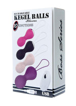 Boysoftoys Silicone Kegal Ball Vibrator - Purple - 10 Functions - Remote Rechargeable - 22-00038