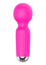 Boysoftoys - 22-00039 - Mini Massager vibrator - 20 Functions - Silicone - 11 cm -  dia 3,7 cm - Rechargeable - attractive Colour windowbox - Pink
