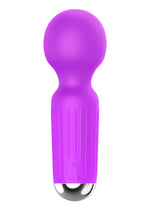Boysoftoys - 22-00040 - Mini Massager vibrator - 20 Functions - Silicone - 11 cm -  dia 3,7 cm - Rechargeable - attractive Colour windowbox - Purple