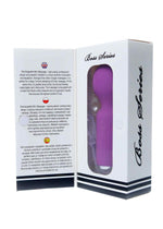 Boysoftoys - 22-00040 - Mini Massager vibrator - 20 Functions - Silicone - 11 cm -  dia 3,7 cm - Rechargeable - attractive Colour windowbox - Purple