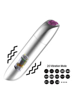 Boysoftoys - 22-00045 - Powerful Bullet Vibrator - USB rechargeable - 20 Functions - mat black