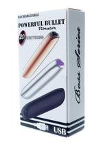 Boysoftoys - 22-00046 - Powerful Bullet Vibrator - USB rechargeable - 20 Functions - shiny Black
