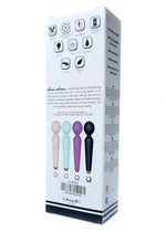 Boysoftoys - 22-00050 - Power wand Massager vibrator - 10 Functions - Silicone - 19,5 cm -  dia 4 cm - Rechargeable - attractive Colour windowbox - Purple