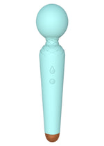 Bossoftoys - 22-00049 - Power wand Massager vibrator - 10 Functions - Silicone - 19,5 cm -  dia 4 cm - Rechargeable - attractive Colour windowbox - Blue