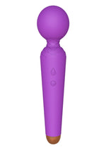 Boysoftoys - 22-00050 - Power wand Massager vibrator - 10 Functions - Silicone - 19,5 cm -  dia 4 cm - Rechargeable - attractive Colour windowbox - Purple