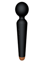 Boysoftoys - 22-00051 - Power wand Massager vibrator - 10 Functions - Silicone - 19,5 cm -  dia 4 cm - Rechargeable - attractive Colour windowbox - Black