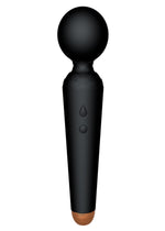 Boysoftoys - 22-00051 - Power wand Massager vibrator - 10 Functions - Silicone - 19,5 cm -  dia 4 cm - Rechargeable - attractive Colour windowbox - Black