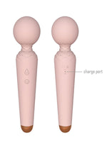 Boysoftoys - 22-00052 - Power wand Massager vibrator - 10 Functions - Silicone - 19,5 cm -  dia 4 cm - Rechargeable - attractive Colour windowbox - Flesh