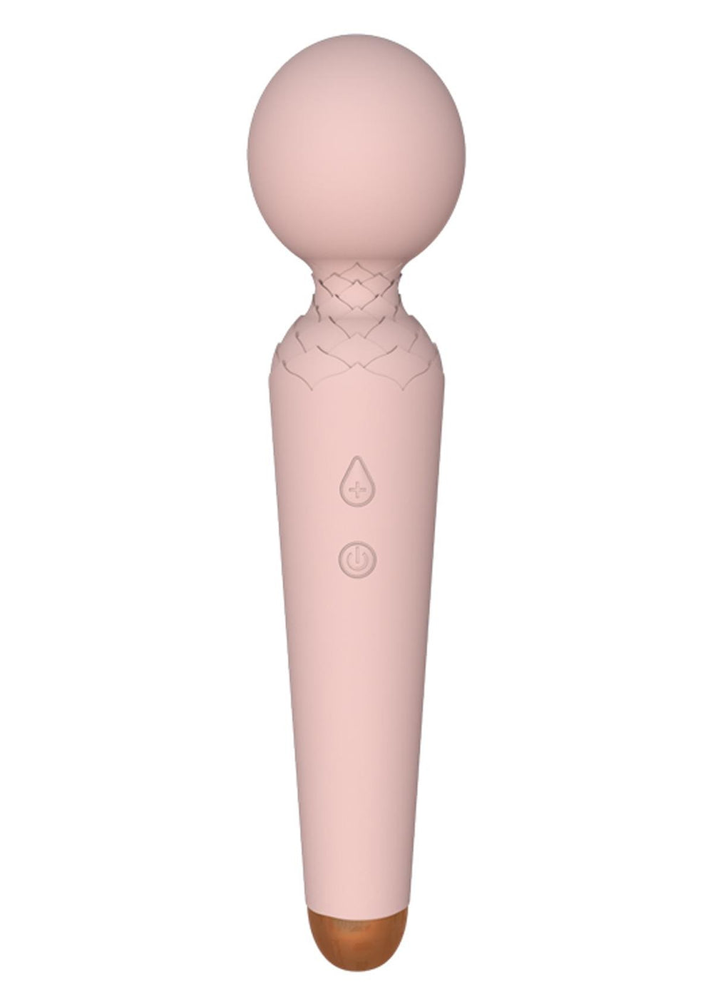 Boysoftoys - 22-00052 - Power wand Massager vibrator - 10 Functions - Silicone - 19,5 cm -  dia 4 cm - Rechargeable - attractive Colour windowbox - Flesh