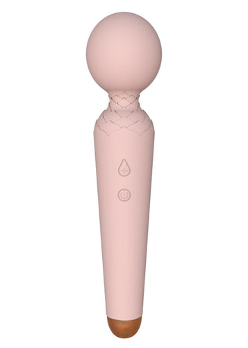 Boysoftoys - 22-00052 - Power wand Massager vibrator - 10 Functions - Silicone - 19,5 cm -  dia 4 cm - Rechargeable - attractive Colour windowbox - Flesh