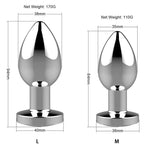Boysoftoys - 22-00053 - Rechargeable Butt Plug - Vibrator USB - 10 Functions - Silver