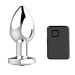 Boysoftoys - 22-00053 - Rechargeable Butt Plug - Vibrator USB - 10 Functions - Silver