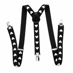 Kinky Pleasure - T292 - Suspender Hearts – Black & Red