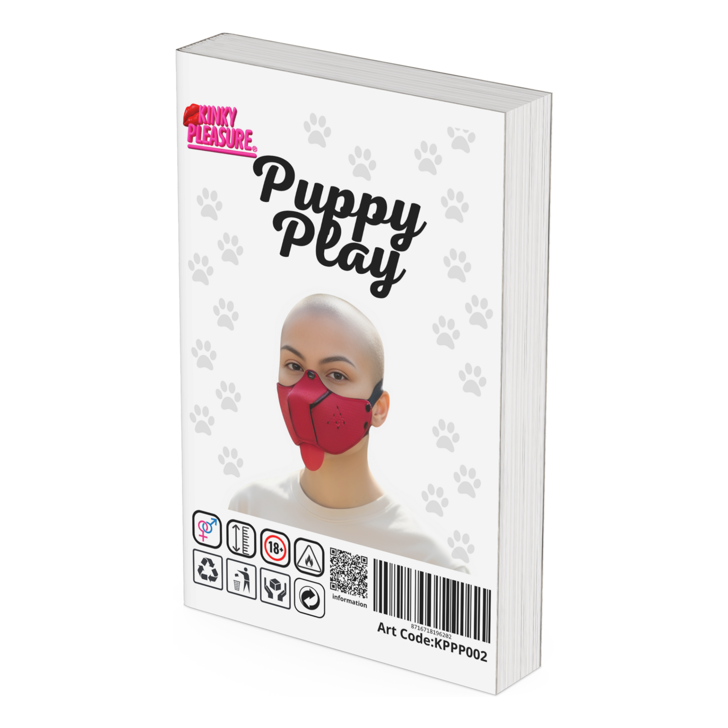 Kinky Pleasure – KPPP002 – Puppy Play Dog Mask – Smaller Size – Red Edition