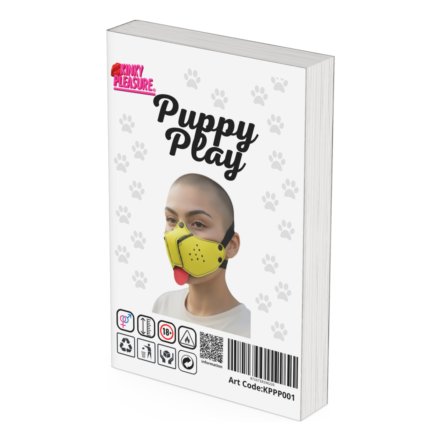 Kinky Pleasure – KPPP004 – Puppy Play Dog Mask – Smaller Size – Yellow Edition
